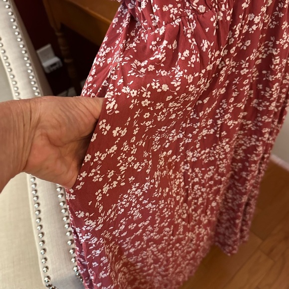 BloomChic Red and White Tiered Maxi Sundress - Picture 3 of 6